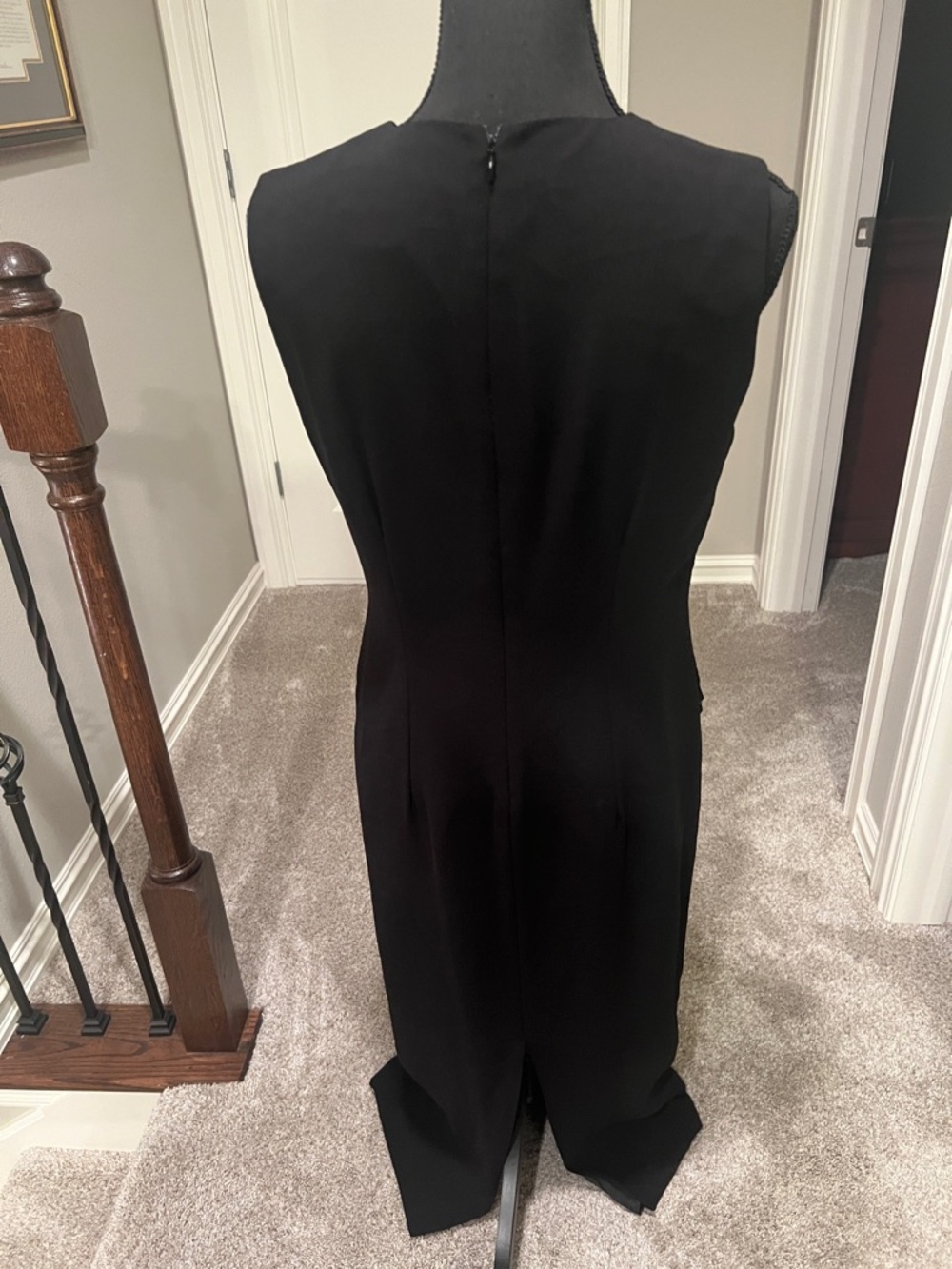 Elegant Black Lace Maxi Dress - Picture 9 of 11